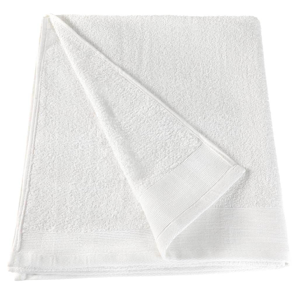 Sauna Towels 2 pcs Cotton 450 gsm 80x200 cm White